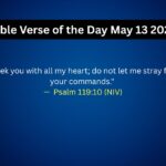 Bible Verse of the Day May 13 2025