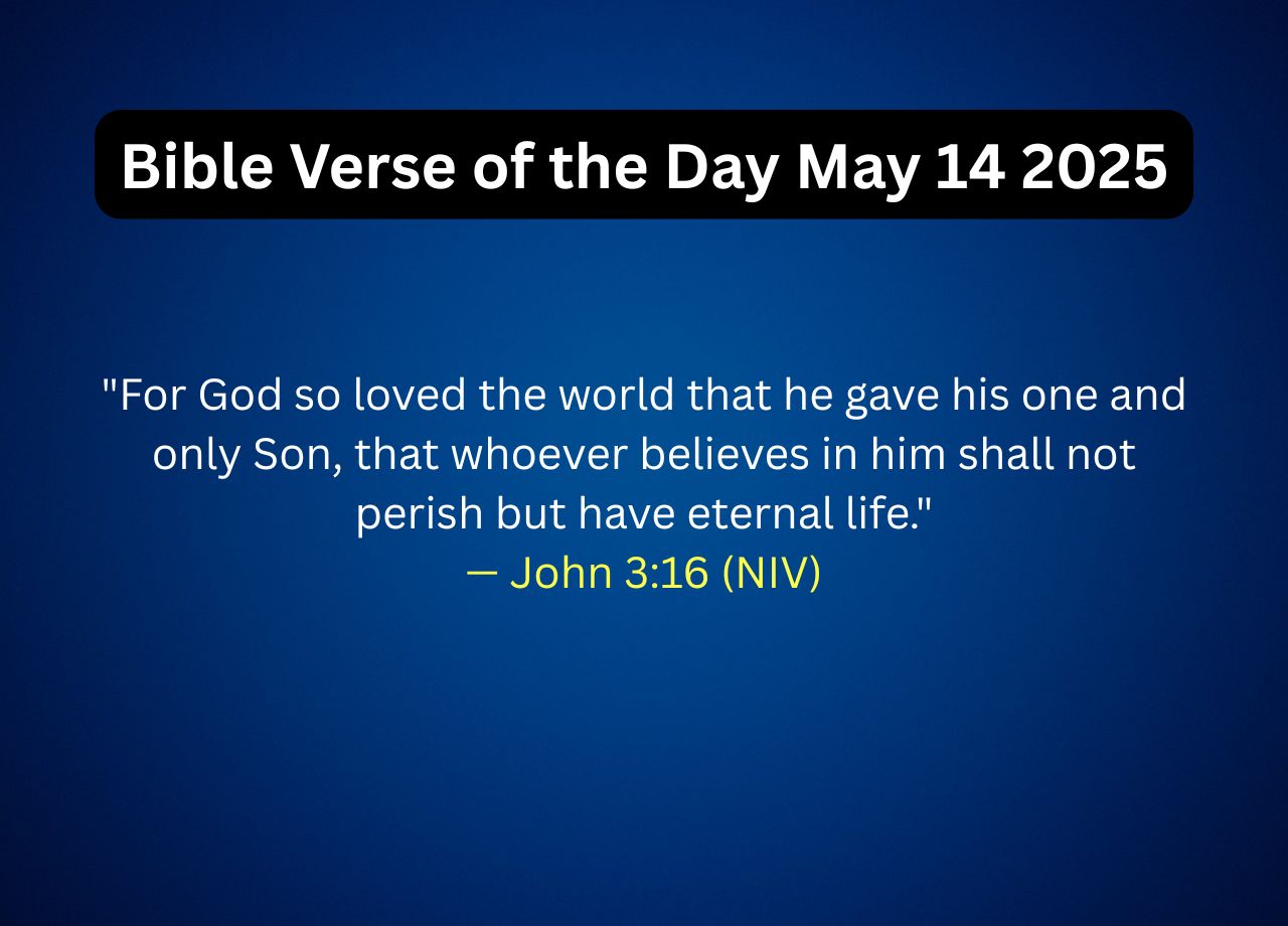 Bible Verse of the Day May 14 2025