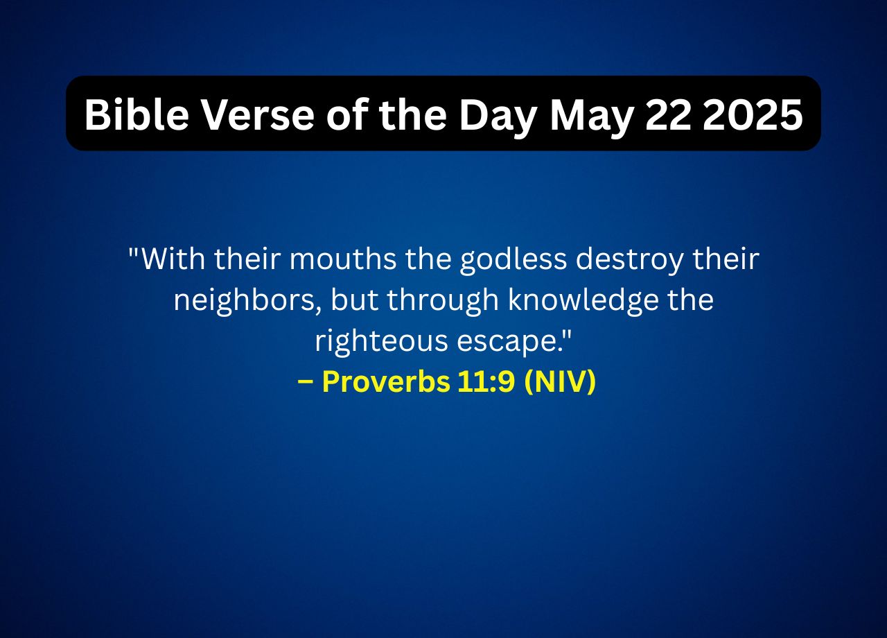 Bible Verse of the Day May 22 2025