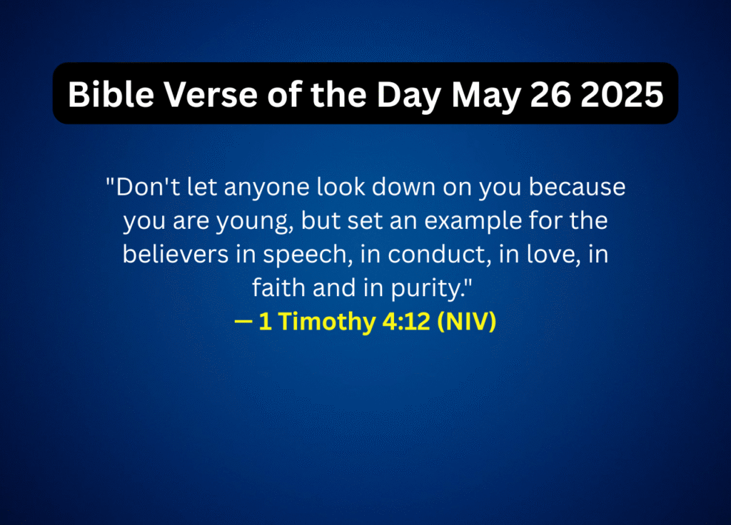 Bible Verse of the Day May 26 2025