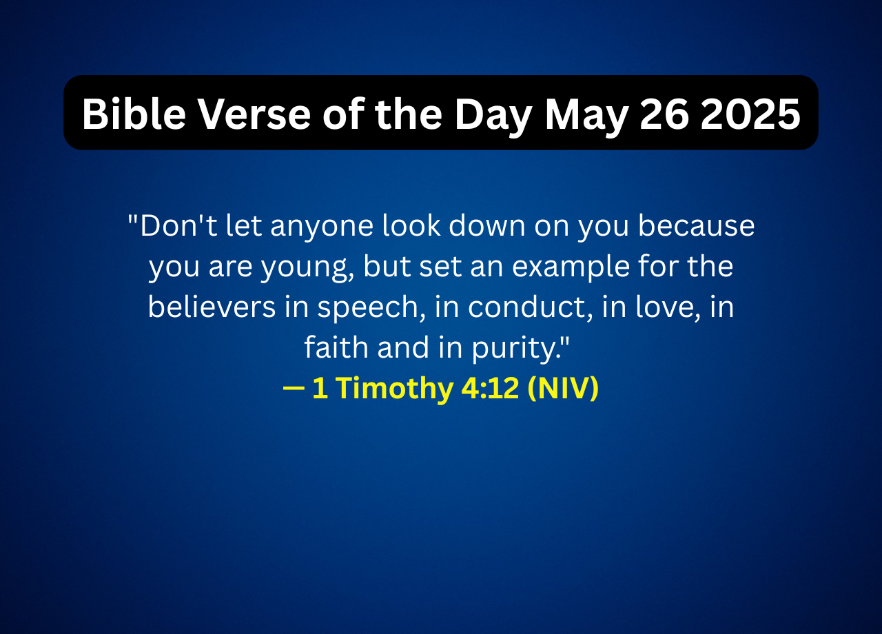 Bible Verse of the Day May 26 2025
