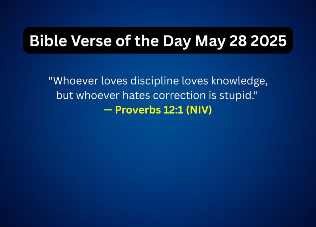 Bible Verse of the Day May 28 2025