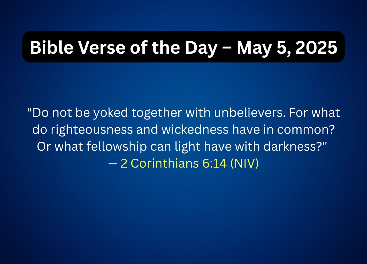 Bible Verse of the Day May 5 2025