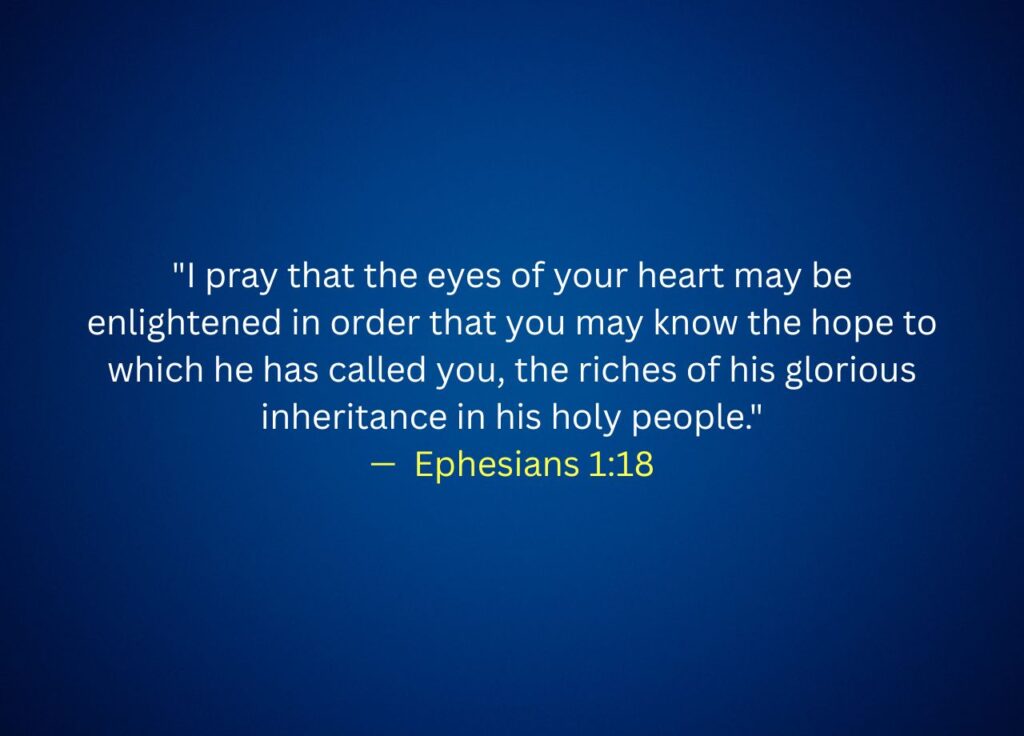 Ephesians 1:18