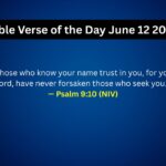 Bible Verse of the Day June 12 2025
