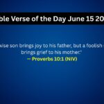 Bible Verse of the Day June 15 2025