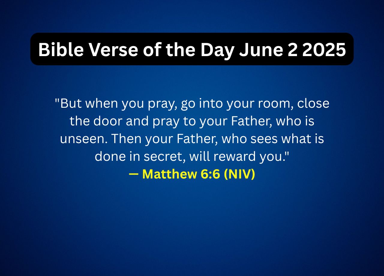 Bible Verse of the Day June 2 2025
