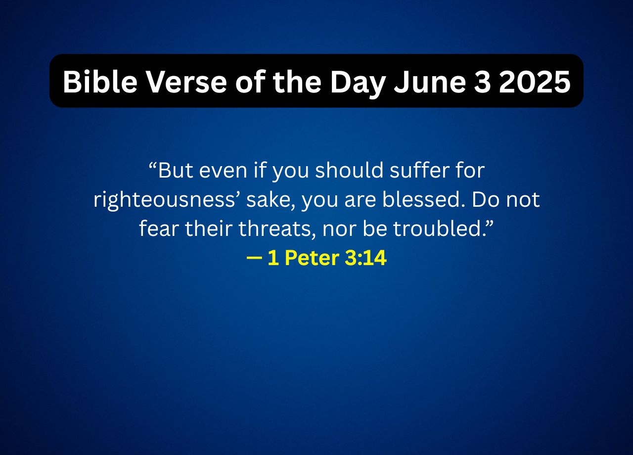 Bible Verse of the Day June 3 2025