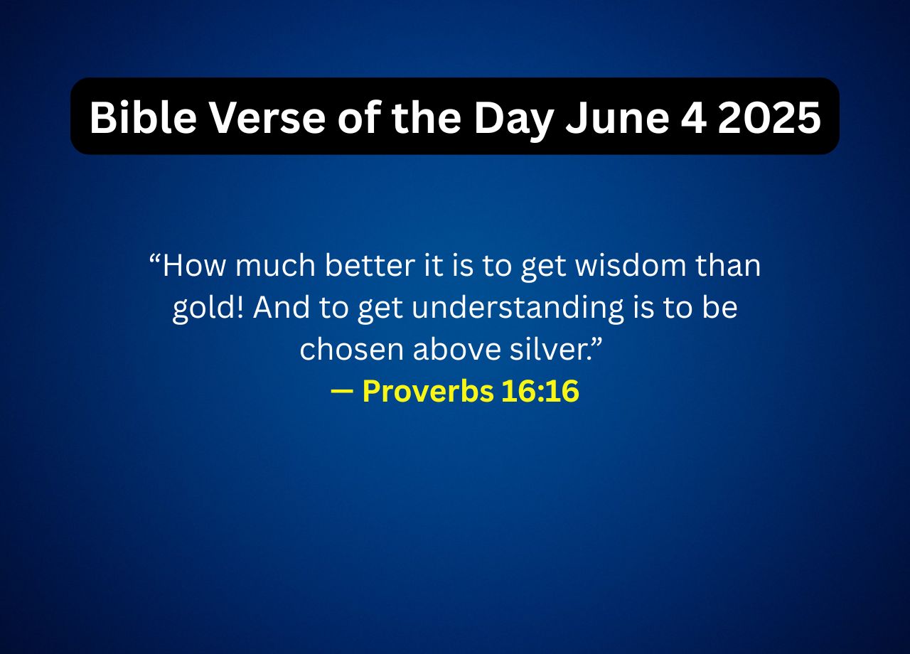 Bible Verse of the Day June 4 2025